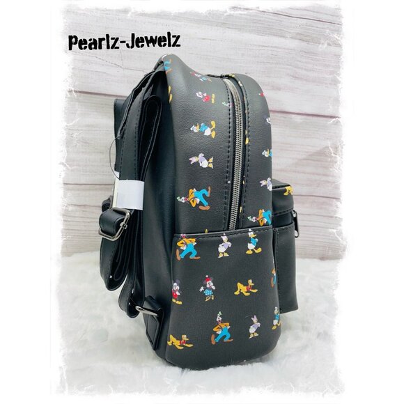 Not Loungefly Disney The Sensational Six Mickey Mouse Black Mini Backpack NWT main image 4